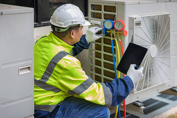 Professional Hvac technician working in Pikeville, NC